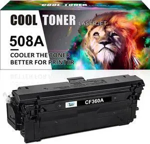 1PK Black Toner Compatible with HP 508A CF360A Color LaserJet M552dn M553dn M553n MFP M577