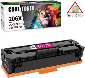 1x Magenta Toner W2110X Compatible With HP 206X Set Laserjet M283fdw M282 M255 [WITH CHIP]
