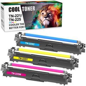 3PK TN221 TN225 Toner(1C+1Y+1M)Compatible With Brother MFC-9340CDW MFC-9130CW
