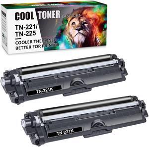 2PK Black Compatible With Brother TN-225 TN221 Toner MFC-9130CW HL-3170CDW MFC-9340CDW