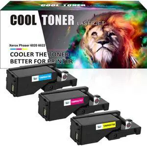 3PK CMY Toner Cartridge Compatible for Xerox WorkCentre 6027 6025 Phaser 6022 6020