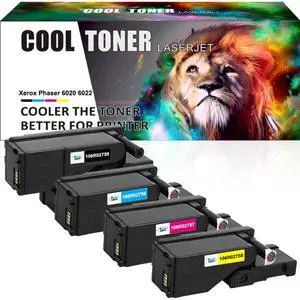 1Set (KCMY) Toner Cartridge Compatible for Xerox WorkCentre 6027 6025 Phaser 6022 6020