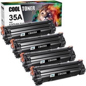 4 PK Black Toner Cartridge CB435A 35A For HP Laserjet P1005 P1006 P1003 Printer
