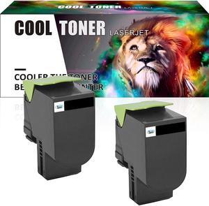2PK Black 701H Toner Set Compatible for Lexmark CS510de CS410dn CS310dn CX510de CX410e