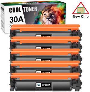 5 Pack Toner Compatible with HP CF230A 30A LaserJet Pro M203dw M203dn M227fdn M227fdw