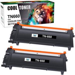 2 High Yield TN660 Toner Cartridge Compatible For Brother MFC-L2740DW L2700DW