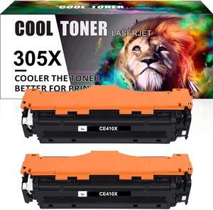 2PK Black Toner Compatible with HP 305X CE410A Set Laserjet Pro 400 M451dn MFP M475dn