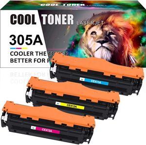 2PK (CMY) Toner Compatible with HP 305A CE410A Set Laserjet Pro 400 M451dn MFP M475dn