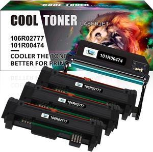 3xToner + 1xDrum 106R02777 101R00474 for Xerox Phaser 3052 3260 WorkCentre 3215 3225