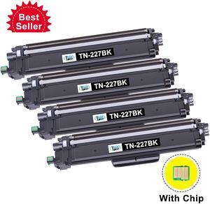 4x Black Toner for Brother TN227 TN223 MFC-L3770CDW HL-L3270CDW HL-L3230CDW HL-3210CW