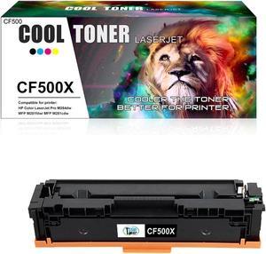 1PK Black Toner Compatible with HP CF500X 202X LaserJet M281fdw M281cdw MFP M254d M254