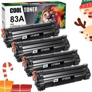 4 Black CF283A for HP 83A Toner Cartridges LaserJet Pro M127fn M127fw M125nw MFP