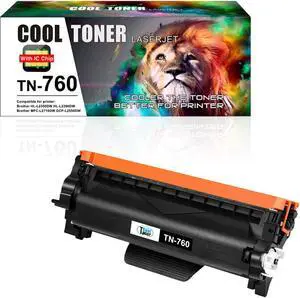 1PK TN760 Toner Compatible With Brother MFC-L2750dw HL-L2395DW 2390 DCP-L2550DW