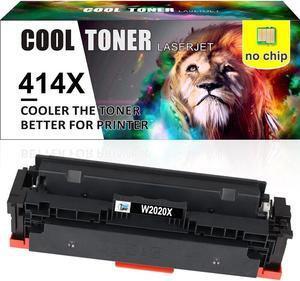 1PK Black Toner Cartridge Compatible with HP 414X W2020X MFP M479dw M454dw M454dn No Chip