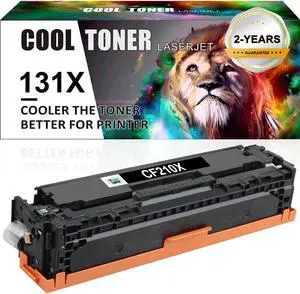1PK Black Toner Compatible for HP 131A CF210A LaserJet Pro 200 Color MFP M276nw M251nw