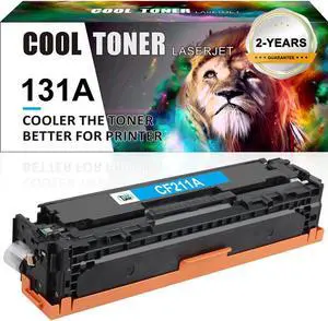 1PK Cyan Toner Compatible for HP 131A CF210A LaserJet Pro 200 Color MFP M276nw M251nw