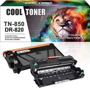 1PK Toner Compatible With Brother TN850 & 1PK DR820 Drum HL-L6200DW MFC-L5800DW L5900DW