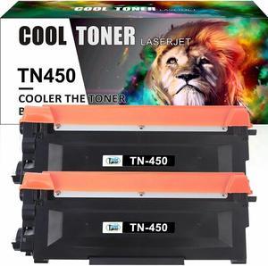 2PK New TN450 Toner Compatible with Brother HL2240 2242D 2270DW MFC7360N Printer