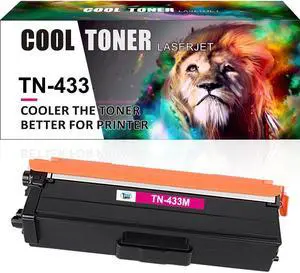 1x Magenta Toner Compatible with Brother TN433 TN433BK HL-L8260cdw HL-L8360cdw MFC-L8610cdw