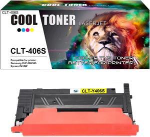 1PK Yellow 406S CLT-K406S Toner for Samsung CLX-3305FN CLP-367W Xpress C410W SL-C462FW