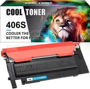 1PK Cyan Toner Compatible for Samsung 406S CLT-K406S K406S Xpress C410W C460FW CLP-365W