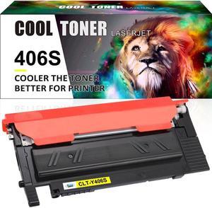 1PK Yellow Toner Compatible for Samsung 406S CLT-K406S K406S Xpress C410W C460FW CLP-365W