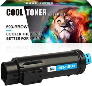 1PK Cyan Toner for Dell 593-BB0W 593-BB0X 593--BB0Z 593-BB0Y H625cdw H825cdw S2825cdn