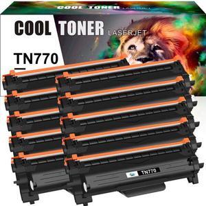 10x TN-770 TN770 Toner Compatible With Brother HL-L2370DW HL-L2370XL MFC-L2750DW