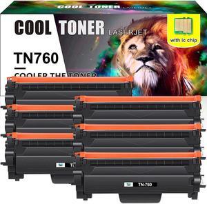 6PK TN760 TN730 Toner Compatible With Brother MFC-L2710DW HL-L2350DW L2730DW