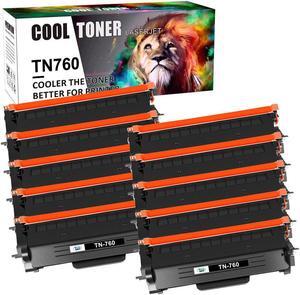 10PK TN-760 Compatible With Brother TN760 Toner Cartridge HL-L2395DW MFC-L2750DW