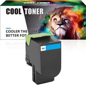 1PK Cyan Toner 71B10 Compatible for Lexmark CS317 CS317dn CS417dn CS517de CX317dn CX417de