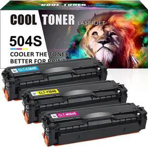 3 Pack Color CLT-K504S 504S Toner Cartridge For Samsung C1810w C1860fw CLP-415nw