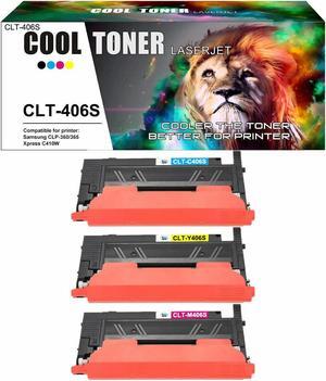 3PK CMY Color CLT-406S Toner for Samsung CLP-365W CLX-3305FW Xpress C410W C460FW
