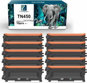 10 Pack TN450 TN420 Black Toner Cartridges Combo For Brother TN-450 420 Printer