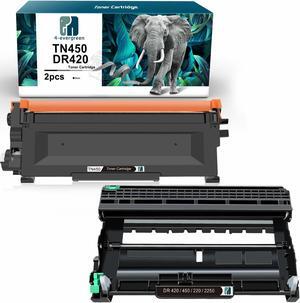 1x TN450 Toner + 1x DR420 DR 420 Drum High Yield Compatible for Brother HL 2270 2280