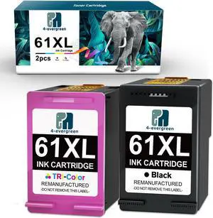 1x Black Ink 1xColor Cartridge 61XL For HP 61 printer