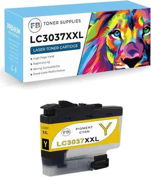 For LC3037 XXL Ink Cartridge For Brother MFC-J5845DW MFC-J5945DW MFC-J6545DW Yellow
