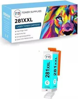 For PGI-280 XXL CLI-281 XXL Ink for Canon Pixma TS8120 TS8220 TS8320 TR7520 Cyan