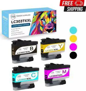 Ink Cartridge for Brother LC3037 LC-3037XXL for MFC-J5845DW MFC-J5945DW 4-Piece