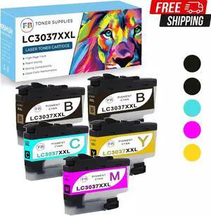 Ink Cartridge for Brother 1 set (2B+1C+1M+1Y) LC3037 LC-3037XXL for MFC-J5845DW