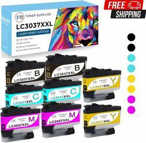 Ink Cartridge for Brother 1 set (2M+2Y+2C+2B) LC3037 LC-3037XXL for MFC-J5845DW
