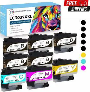 Ink Cartridge for Brother 1 set (5B+1M+1Y+1C) LC3037 LC-3037XXL for MFC-J5845DW