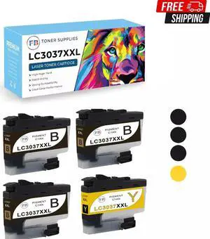 Ink Cartridge for Brother 1 set (3B+1Y) LC3037 LC-3037XXL for MFC-J5845DW MFC-J5