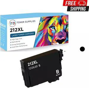 1x Black 212XL T212 Ink Cartridges for Epson Workforce WF-2830 WF-2850 XP-4100 X