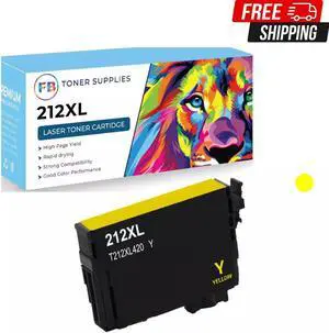 1x Yellow 212XL T212 Ink Cartridges for Epson Workforce WF-2830 WF-2850 XP-4100
