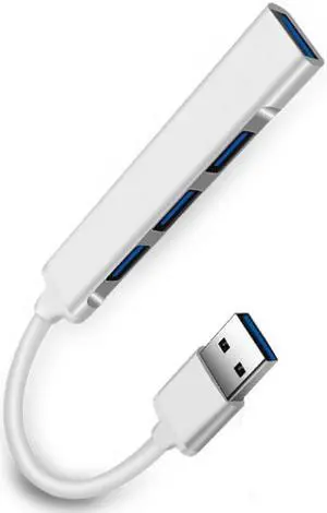 ESTONE USB Hub 4 Port USB 3.0 Data Hub for Mobile SSD, MacBook, Mac Pro/Mini, iMac, Chromebook, Surface Pro, USB Flash Drives, Notebook PC, XPS, and More-Silver