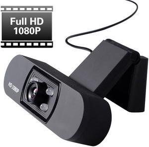 ESTONE H800 Webcam USB Manuallyfocus Web Camera Digital Full HD 1080P Web Cam with Microphone 2.0 Megapixel CMOS PC Camera for Laptop