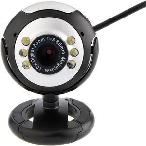 USB 2.0 480P Webcam Clip-on Driver-Free Web Cam Camera with MIC for Computer PC Laptop Conferencing Gaming