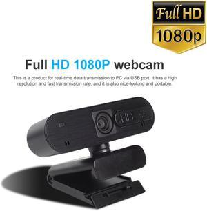 1080P Business Webcam with Dual Microphone & Privacy Cover, 2020 [Upgraded] H703 USB FHD Web Camera, Plug and Play, Noise Reduction, for Zoom Skype MS Teams Online Teaching, Laptop MAC PC Desktop