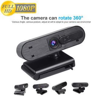 1080P Webcam with Microphone & Privacy Cover, Web Cam USB Camera, Computer HD Streaming Webcam for PC Desktop & Laptop w/ Mic, Wide Angle Lens & Large Sensor for Zoom YouTube Skype FaceTime OBS Teams